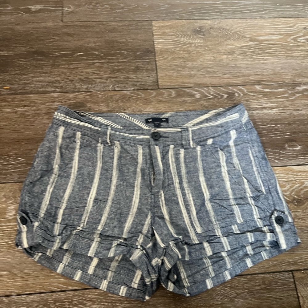 Striped Blue Women's Shorts